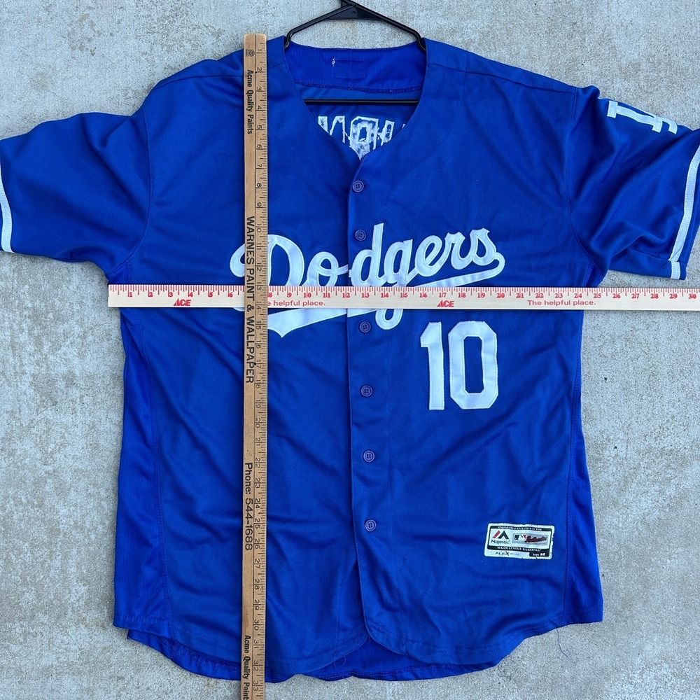Majestic Los Angeles Dodgers Justin Turner Jersey Size 52 Blue 2017 AZ Patch MLB - Picture 7 of 7